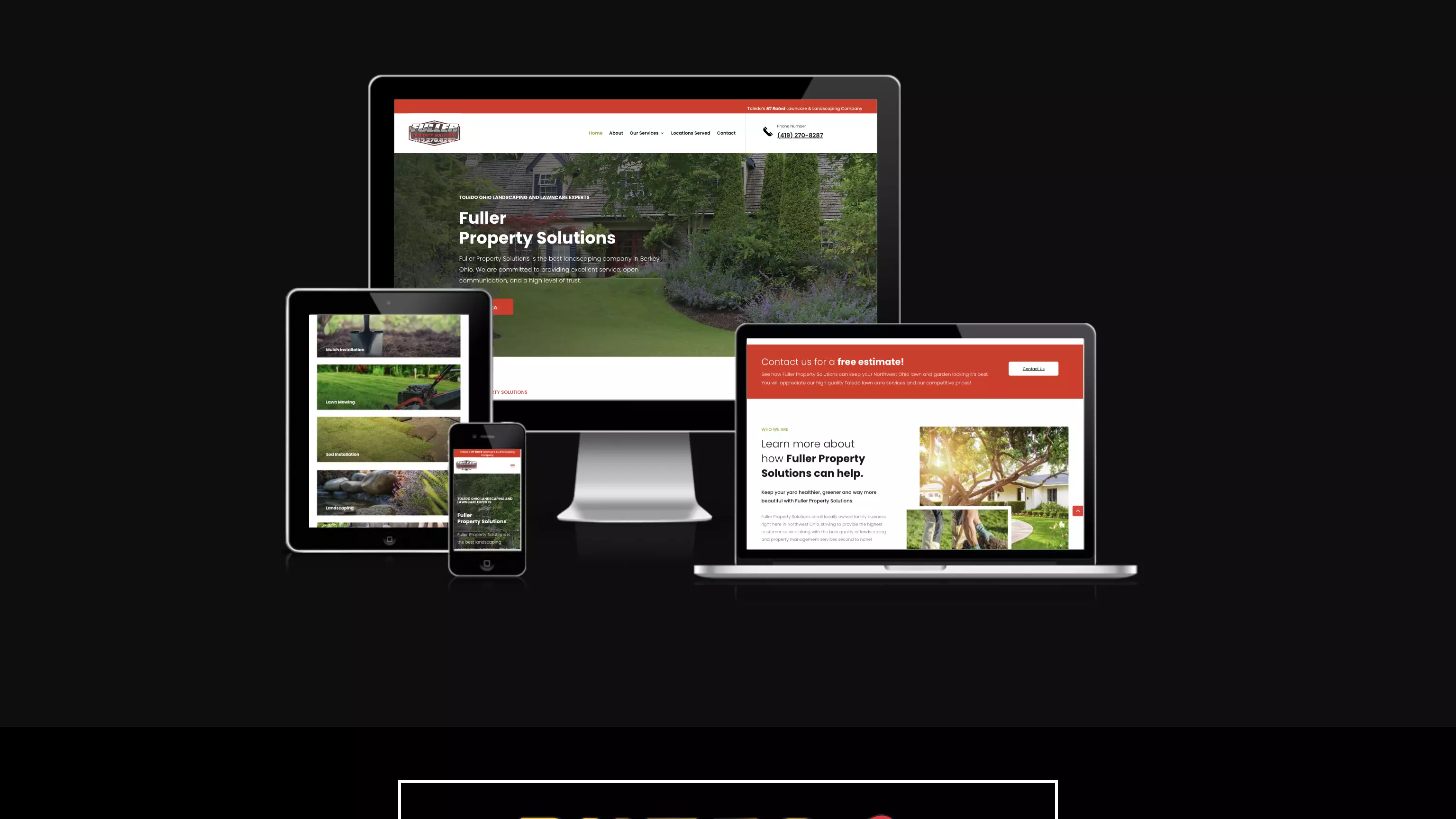 Fuller Property Solutions responsive preview