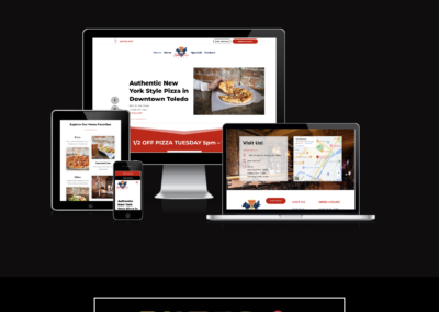 If you are looking for web design toledo services, this image is a great example of why you should choose grow with meerkat. Home Slice Pizza is a Downtown Toledo Staple Restaurant and loves their new restaurant website.