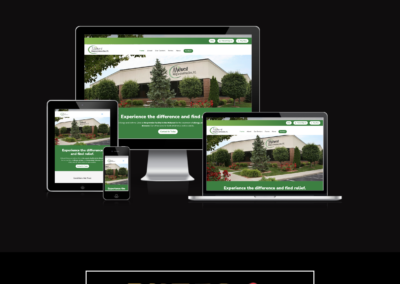 Grow With Meerkat, a toledo Website Development Agency, displays a virtual mockup for their website portfolio.